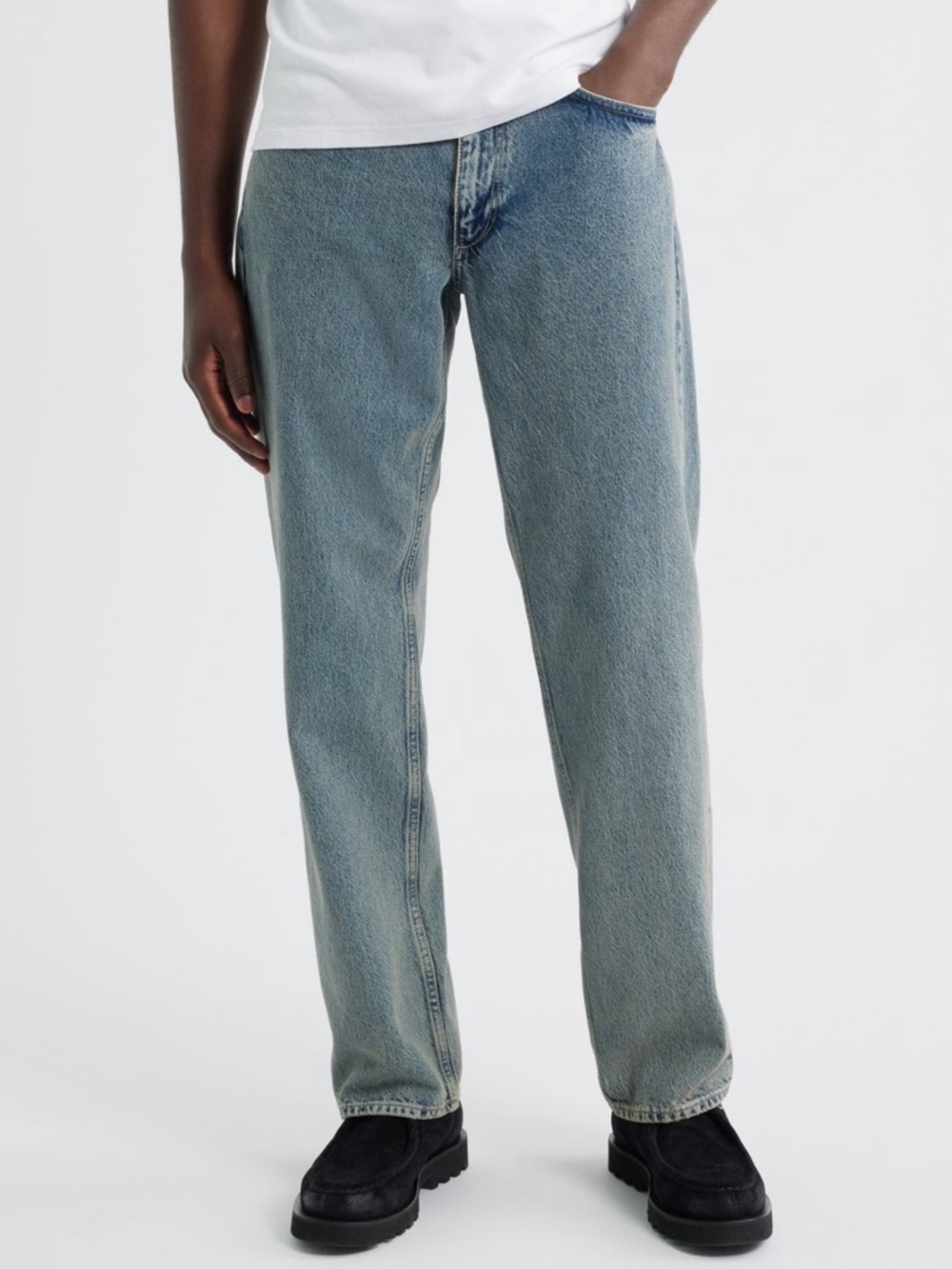 NWT Rag & Bone Fit 4 Authentic Rigid Straight Leg Jeans - Linden Wash Sz 36